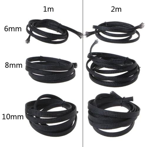 Expandable Braided PET Premium Cable Sleeve Nylon Cable For Reprap Ultimaker 2 3D Printer Accessories