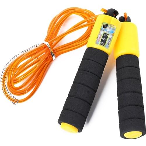 Jump Rope with Counter Adjustable Skipping Steel Wire Rope Anti Winding Wear Resistant Workout for Indoor Outdoor &T8