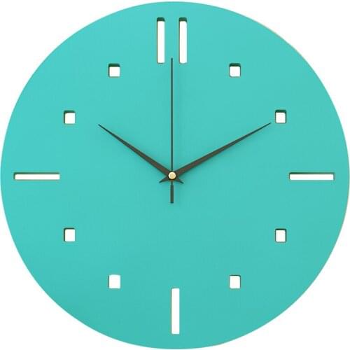 Nordic Modern Wall Clock Living Room Bedroom Silent Creative Art Clock Wall Home Decor Farmhouse Decor Needle Brief Wood Design