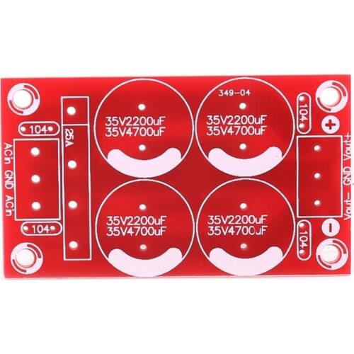 Rectifier Filter Power Supply Board Positive & Negative Voltage Dual Power PCB Bare Board
