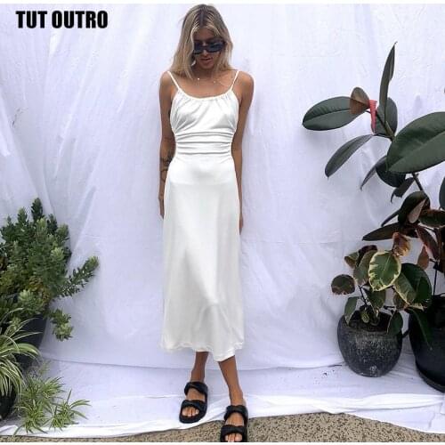 2021 Summer Hollow Out Sling Dresses Women Sexy Slash Neck Solid Sleeveless Midi Backless Party Dresses Fashion Beach Vestidos