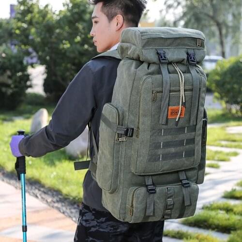 2021 New Outdoor Hiking Backpack 80 Liters Large Capacity Hiking Backpack Travel Backpack Outdoor Camping Backpack