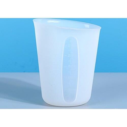 250ML Silicone Measuring Cup Precise Measuring Cup Mold Resin Casting Mold Milk Water Scale Silicone Measuring Cup Baking Tool