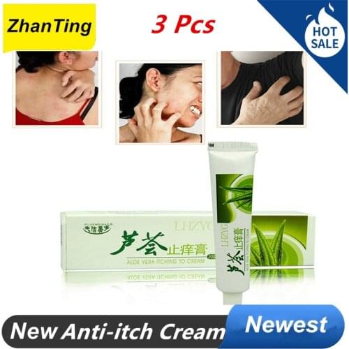 ZhanTing 3 Pcs Anti itch Cream Dermatitis Cream Pruritus Eczema Dermatitis Cream Safety Natural Suitable All Skin
