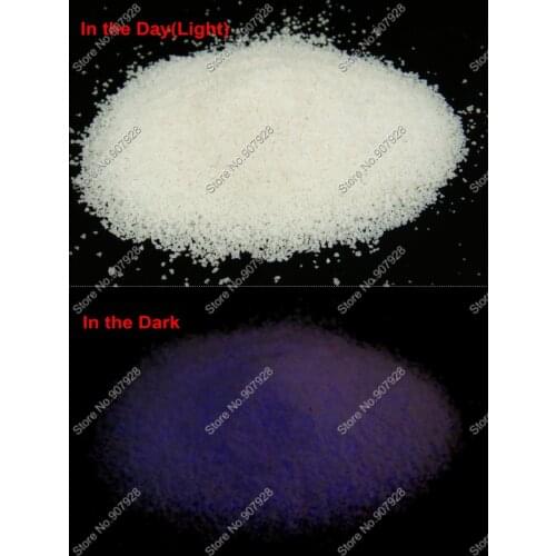 50gram Luminous Purple Color Light Super Bright Glow in the Dark Noctilucent Sand Particles for DIY Wishing Bottle&Holiday Gifts