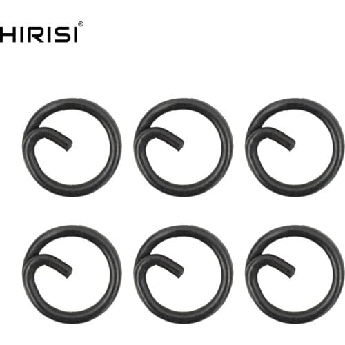 50x Carp fishing split rings Double Snap Loop Lure Connectors for carp fishing accessories