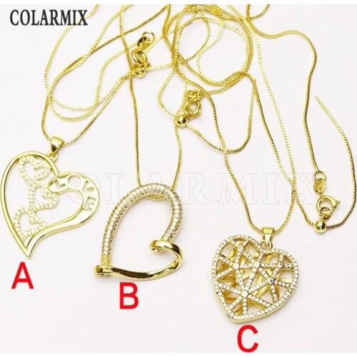 8 Strand heart shape charms necklace jewelry accessories Valentines Gift for women necklace for women New design 7277