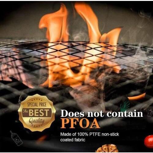 Non-stick BBQ Grill Mesh Mat Barbecue Grilling Mat Replacement Mesh Wire Net Non-Stick Grilling Mesh Pads Outdoor Activities Coo