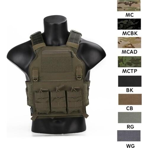 Emerson Tactical LBX-4020 A2 Armatus II Slick Plate Carrier Adjustable Vest With M4 Magazine Pouch