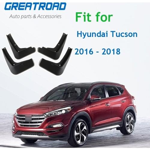 Molded Mud Flaps For Hyundai Tucson 2016 - 2018 Mudflap Splash Guards Mudguard Fender Front Rear 2017