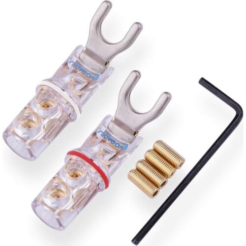 Move on Y3 phosphor bronze 3U gold-plated rhodium-plated audio amplifier solder-free U-shaped Y plug speaker cable connection