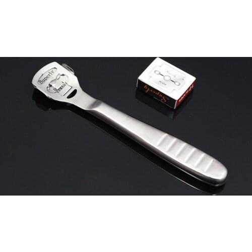 Leather Cutting Tool Kits Leathercraft Skiving Tools Skiver Peeler Thinning Shovel DIY Leather Knife with 10 Blades