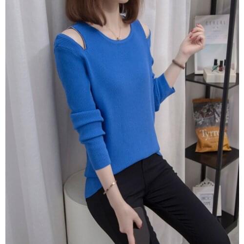 Женские пуловеры с открытыми плечами Nkandby China At AliExpress