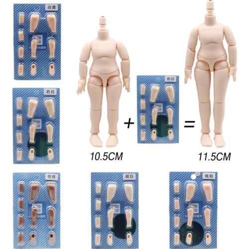 OB11 Body Lengthened Spherical Joint Doll Accessories for Obitsu11,YMY,GSC ,1/12 BJD Dolls, Toy Hand Set Birthday Gift for Kids