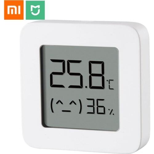 Original Xiaomi Mijia Smart Bluetooth 4.2 Electric Digital Hygrometer Thermometer 2 Wireless Thermometer Work with Mijia APP