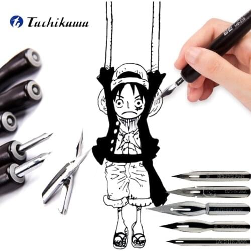 Tachikawa Cartoonist Saji/school G/D/Maru Nib Manga Fountain Pen Dipping Marker Art Set For Comic Sketch