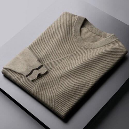 Wool Winter Mens Sweaters Luxury Angora Solid Color Round Collar Male Sweaters Computer Knitted Pullovers Man Sweater 3XL
