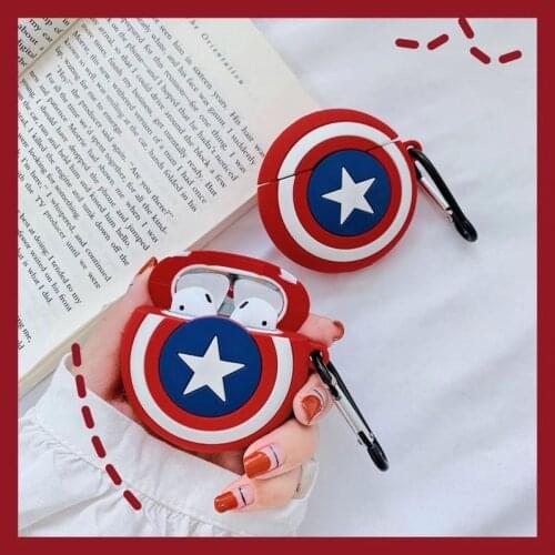 Marvel Captain America Silicone Case For Airpods Pro Case Bluetooth Case for Airpod 3 For Air Pods Pro Earphone Accessories