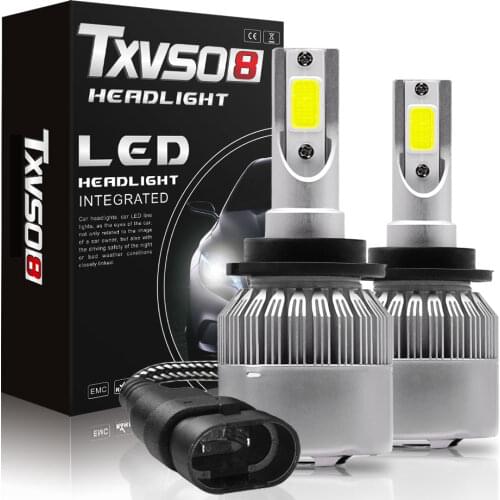 TXVSO8 Led D2S Bulb 6000K Car Headlight Bulbs D4S 12V 55W Auto Headlamps Lights Built-in Mute Turbo Fan Frontal Led Para Cabeza