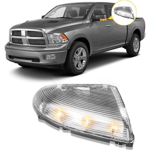 Car Front Driver & Passenger Side Rearview Mirror Turn Signal Lights Lamp For Dodge RAM 1500 2009-2014 RAM 2500 2010-2014