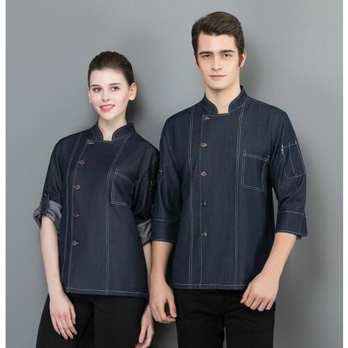Wholesale Unisex Kitchen Chef Uniform Bakery Food Service Short Sleeve Breathable Double Breasted Cook Wear Chef Jacket