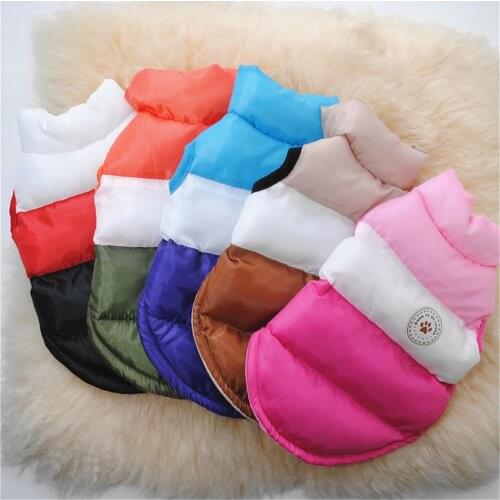 Thicker Pet Winter Cotton Coat Windproof Dog Cat Warm Vest Apparel Small Medium Dogs Pet Chihuahua Hoodies Jacket Outfit Clothes