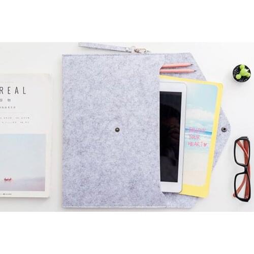 Felt Holder Multi-Functional Portable Envelope Office Briefcase Document Bag Paper Case A4 FoldersTravel Outdoor Storage
