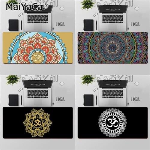 Maiyaca High Quality Indian mandala Om symbol Rubber PC Computer Gaming mousepad Free Shipping Large Mouse Pad Keyboards Mat