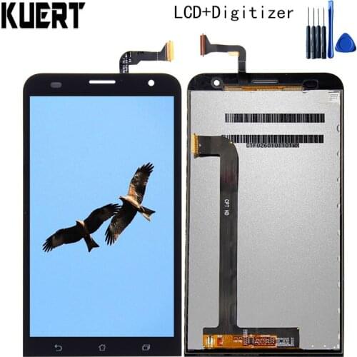 KUERT High Quality LCD For Asus ZenFone 2 Laser ZE550KL Z00LD Touch Screen Digitizer LCD Display Assembly with Frame
