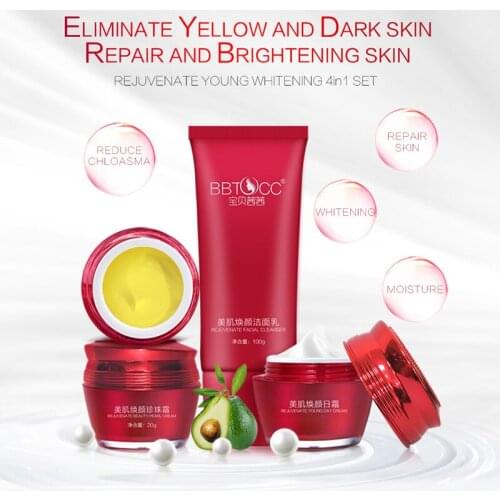 YIQI BBTOCC Anti Wrinkle Facial Lifting Firming Whitening Moisturizing Scar Freckle Speckle Free Repair Treatment Cream Set
