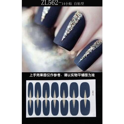 1PC Nail art Full-Cover Sticker Sheet 14tips Sticker Polish Sticker ZL533-564