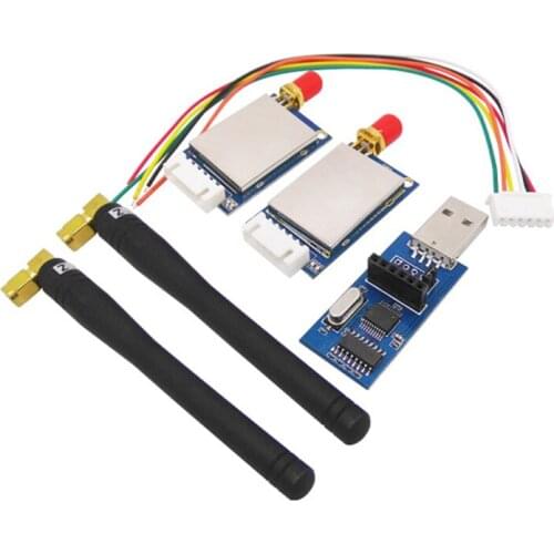 10Set/Lot Bi-directional Data Transmitter Receiver Wireless RF Module SV611-433-TTL + SW433-ZT100 Antenna in 433MHz TTL