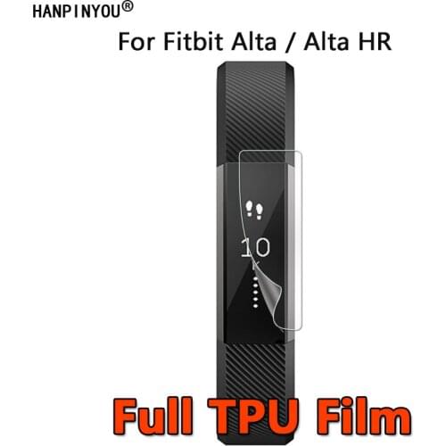 10Pcs For Fitbit Alta / HR Sports Smart Band Watch Clear Full Cover Soft TPU Hydrogel Film Screen Protector (Not Tempered Glass)