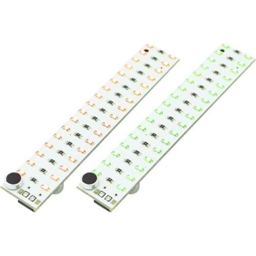 2*17 LED USB Mini Voice Control Audio USB Music Spectrum Light Flash Volume Level Indicator LED for MP3 Amplifier