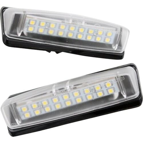 2X White 6000k Car LED License Plate Lights 12V Number Plate Lamp No Error for Lexus IS200 IS300 LS430 GS300 GS430 GS400 ES300