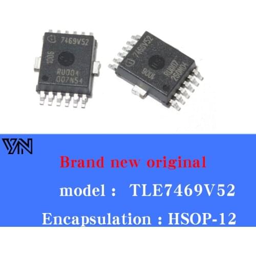 5/PCS New original 7469V52 TLE7469V52 car dual low dropout voltage regulator HSOP-12