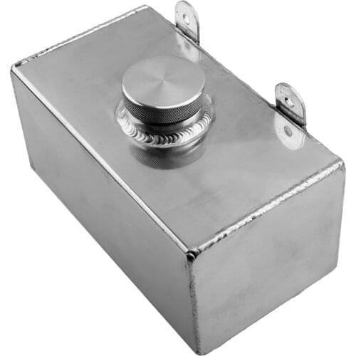 Car 2L Windscreen Intercooler Washer Spray Bottle Tank With Cap Universal for Vehicles Aluminum Alloy