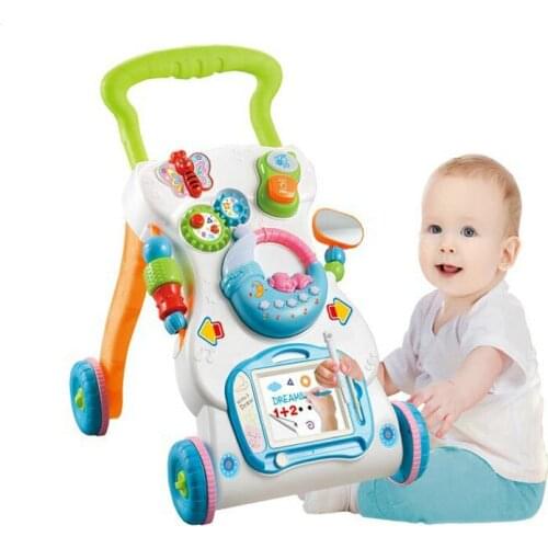 Toddlers and children learn wallets, trolley music walkers can speed to prevent rollover baby cart toys