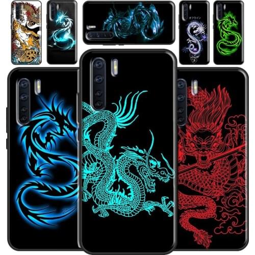 Ancient Japanese Dragon Phone Case For OPPO A53 2020 A5 A9 A31 A52 A72 A92 A83 A91 A93 A1K A15 A3S A5S F5 F7 Cover