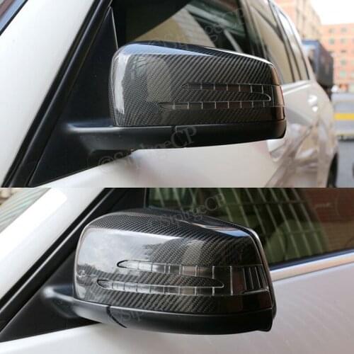For Mercedes Benz E Class W212 2010 2011 2012 2013 2014 2015 Bright Black Carbon Fiber Mirror Rearview Mirror Housing