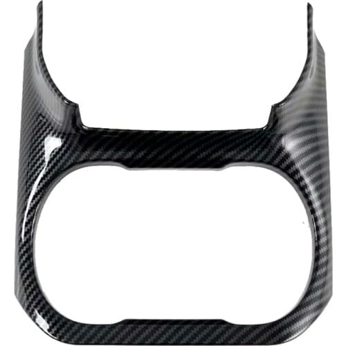 For Subaru Outback Legacy 2020 2021 Car Gear Console Panel Cup Holder Cover Trim Decor Frame Accessories Carbon Fiber