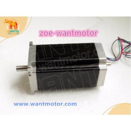 High quality!1pc Nema 23 Wantai stepper motor WT57STH115-4204B dual shaft 425oz-in 4.2A CE ROHS ISO plasmer cutter cnc