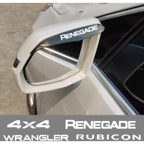 2Pcs Car Rearview Mirror Rainproof Eyebrow Rain Cover Flexible Rain Blade For JEEP compass liberty cherokee wrangler rubicon