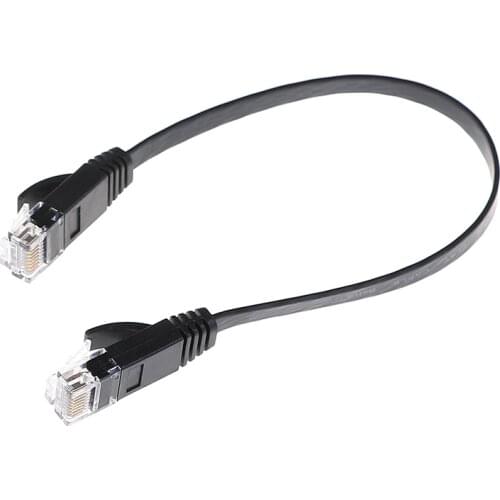 High Quality 1pc 30cm Cat6 Network Cable Patch Cord RJ45 Slim High-speed Computer Networking Cord