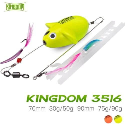 Kingdom WaterRat Fishing Bait 30g 50g 75g 90g ABS Foam Far Casting Saltwater Fishing For Bass Pike Trout Trolling Fishing Tackle