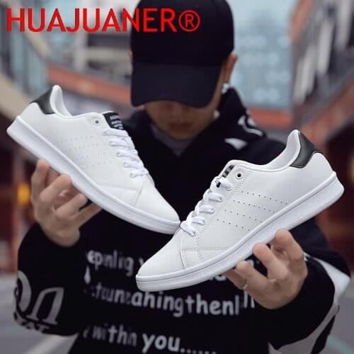 White Classic Mens Casual Shoes Brand Designer Sneakers 2021 Male Lace Up Mens Shoes Tenis Outdoor Stan Walking Footwear Tenis