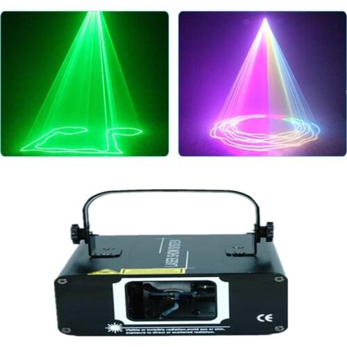 500mW RGB Color DMX Beam Stroboscope Lights Stage Scan Laser Music Light effect Projector Disco DJ Home Party Scanner Lightin