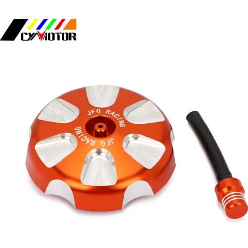 Motrcycle Orange Gas Fuel Tank Cap Cover For Husqvarna KTM TC85 2014 2015 2016 2017 TC125 TC250 14-16 FC250 FC350 FC450 14 15