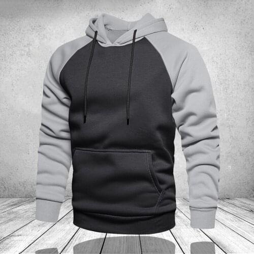 Winter Oversize Men Hoodies Long Sleeve Hooded Sweatshirt Pullover Mens Tops Thick Warm Coat Male Blouse Pocket Pullover 4XL