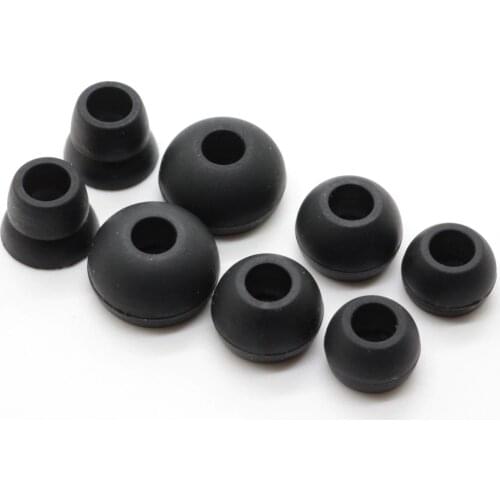 Poyatu Earbuds Gel Earbud Tips for Samsung Level U Pro Bluetooth Wireless In-ear Headphones Replacement Eartips Earbuds Black